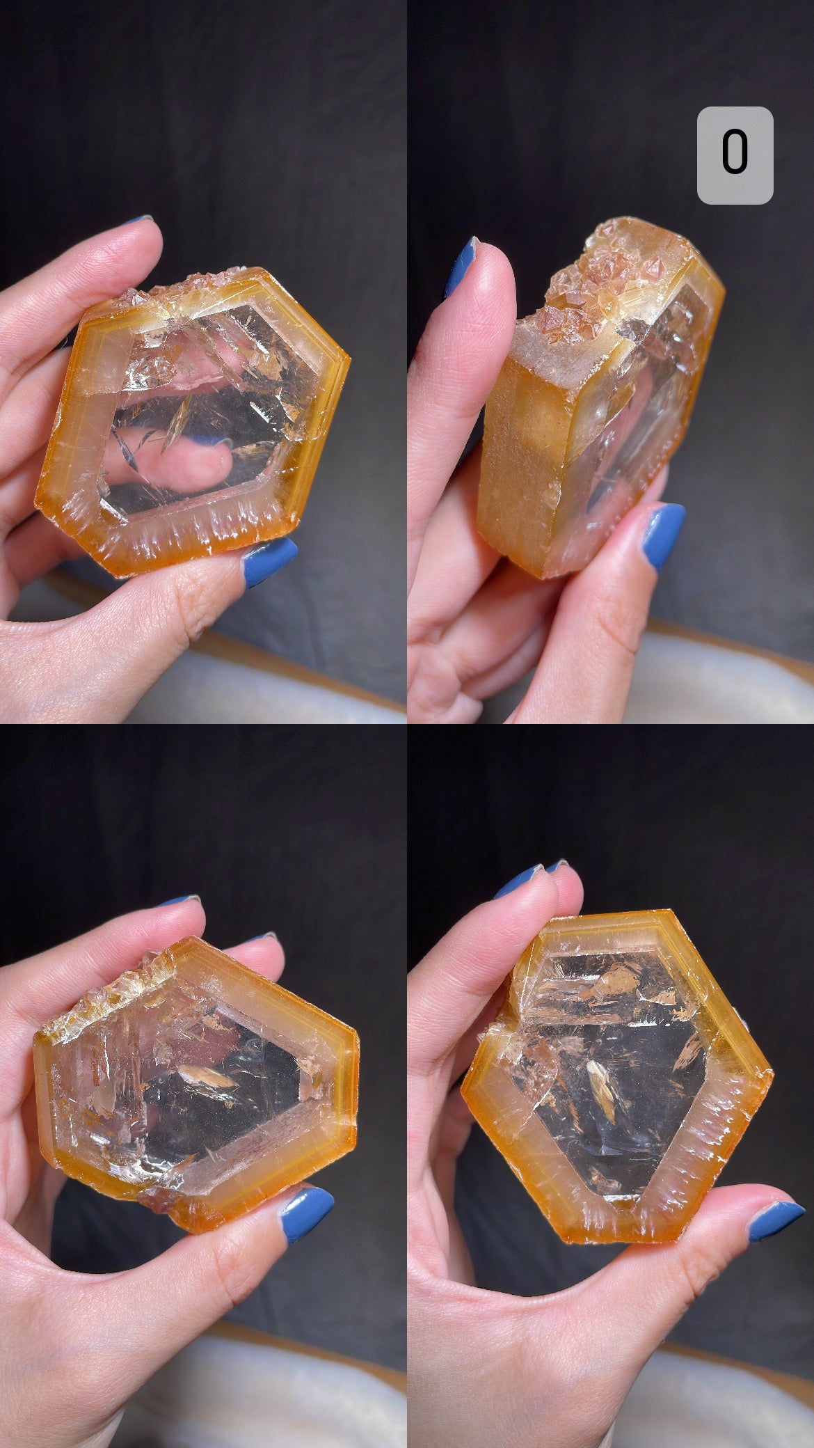 Dreamcoat lemurian Super Seven Coated Quartz Slice