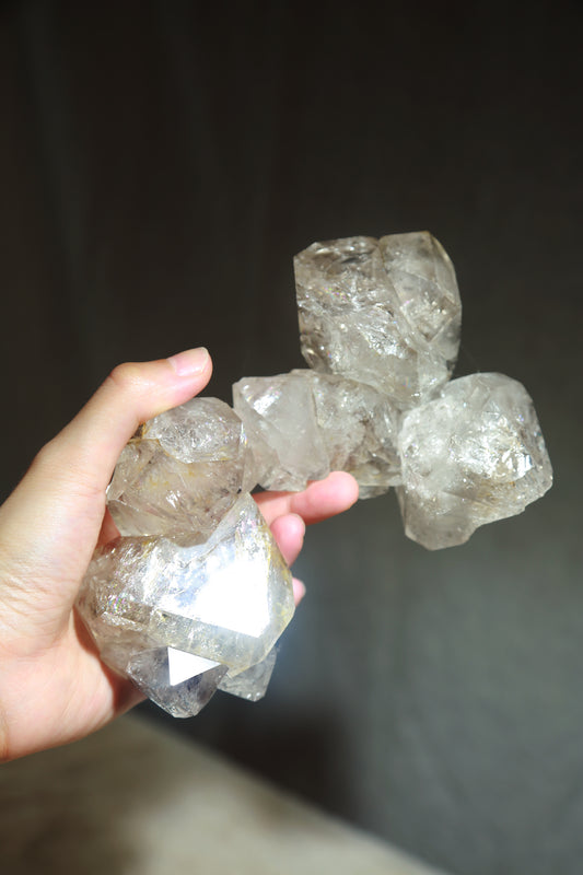 Extra Large Raw Herkimer Diamond Chain Cluster