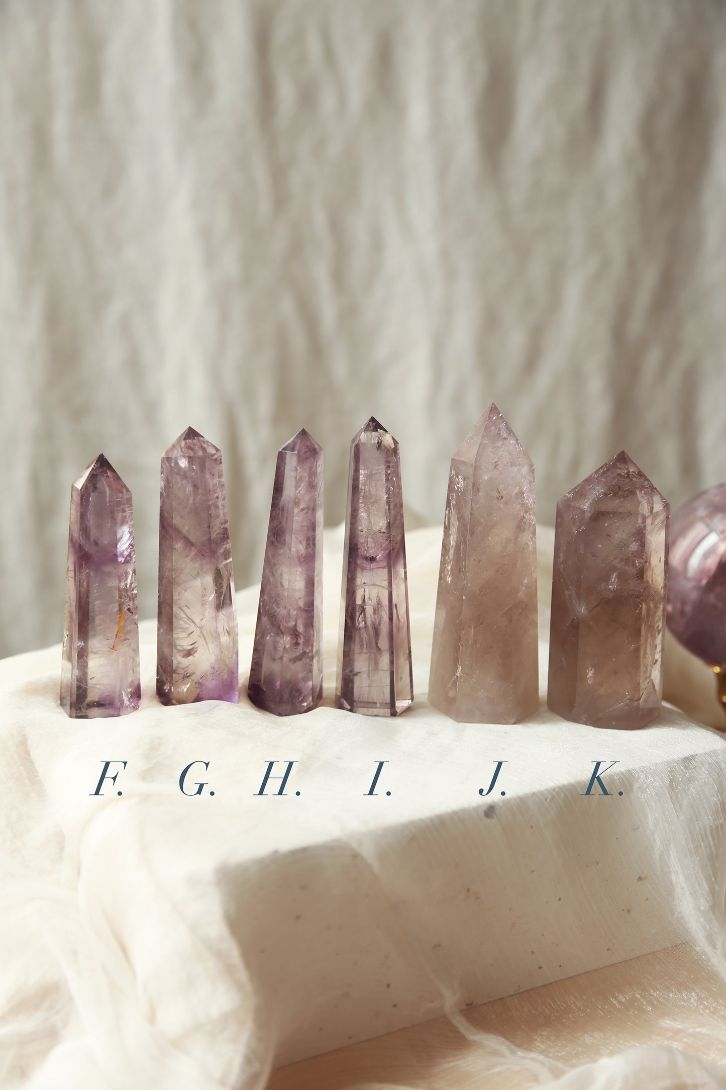 Lavender Amethyst with Phantom Tower