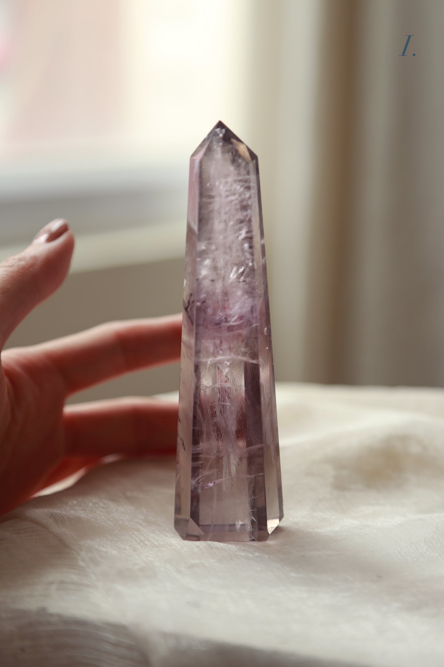 Lavender Amethyst with Phantom Tower