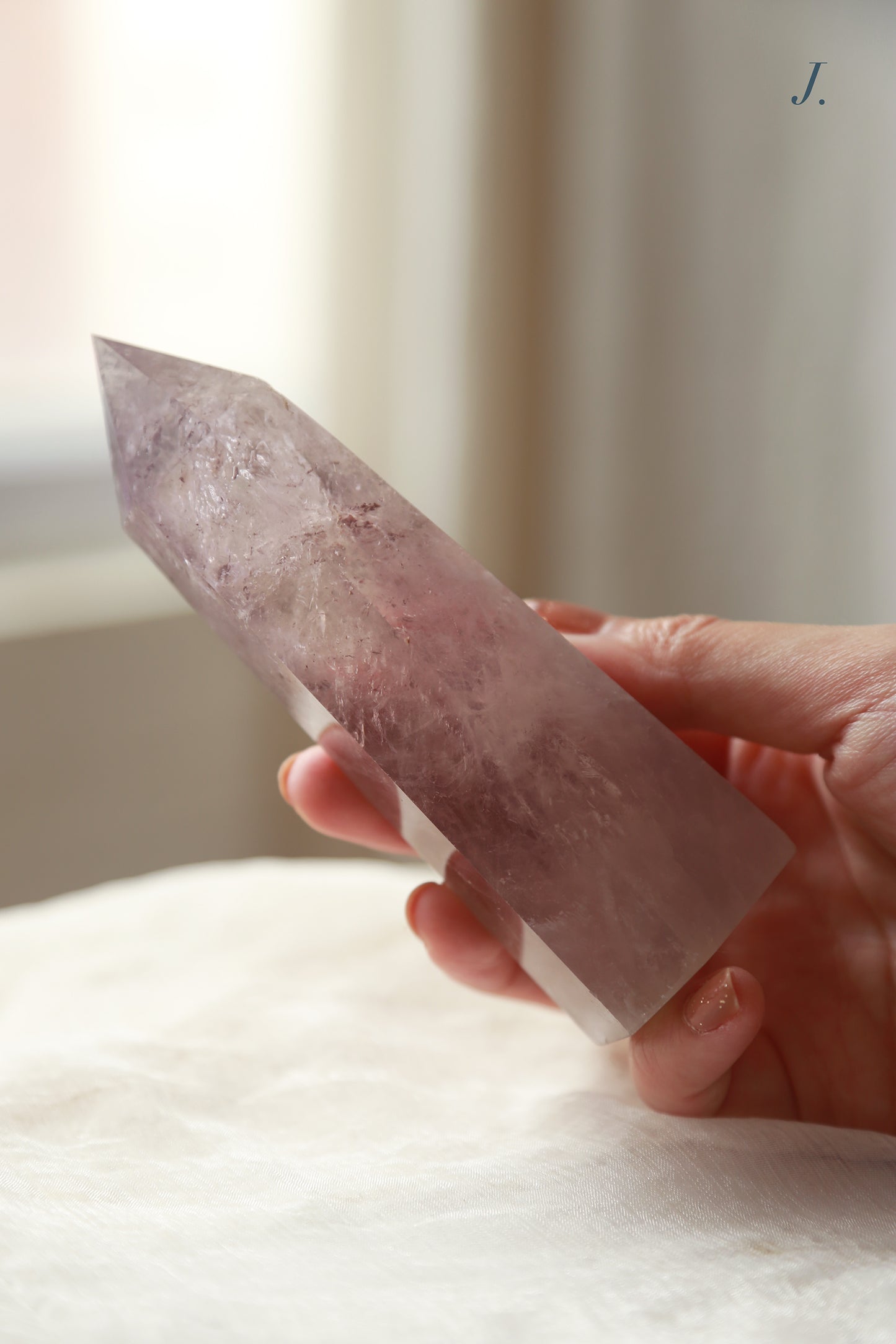Lavender Amethyst with Phantom Tower