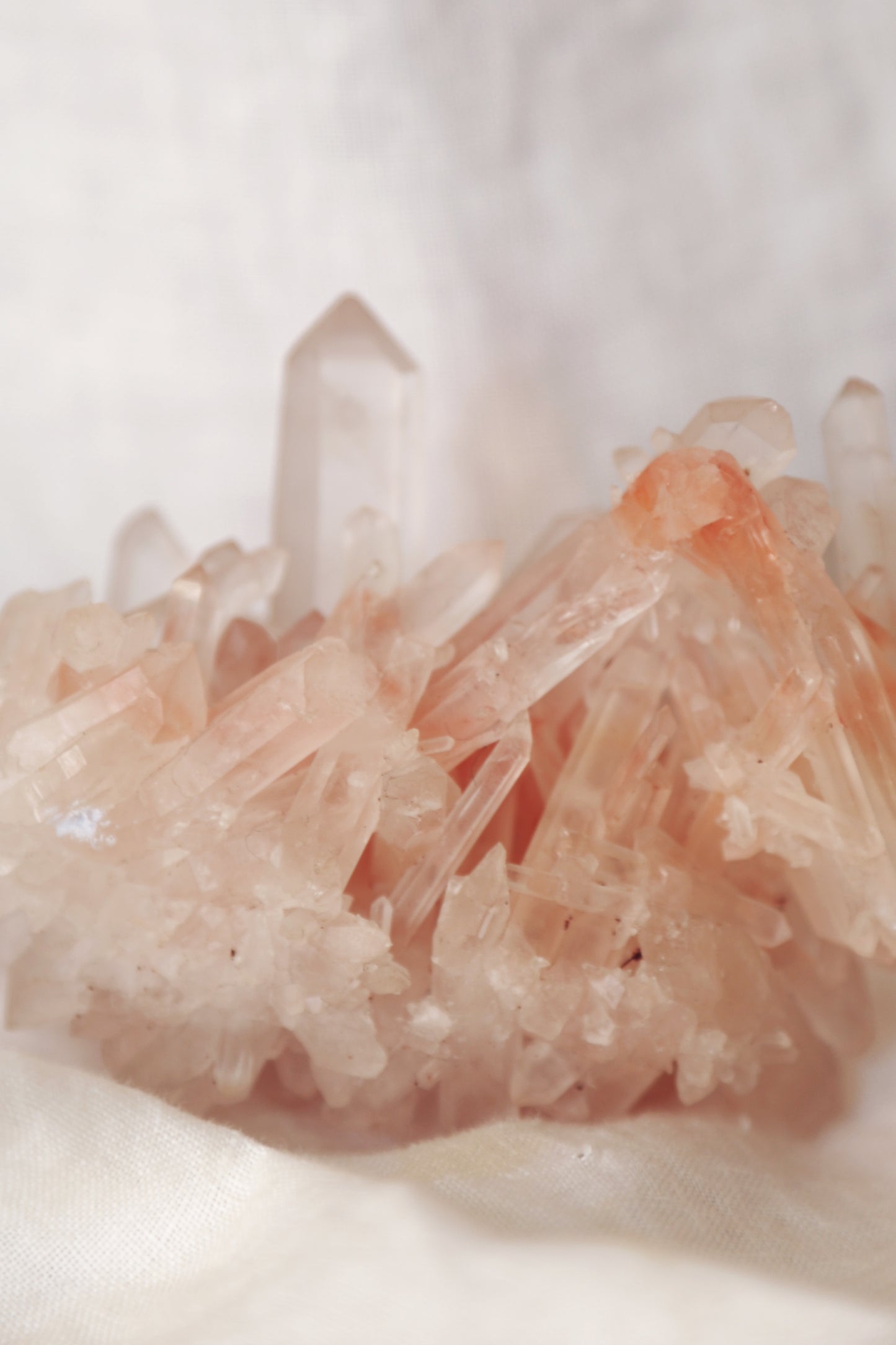 Pink Himalayan Samadhi Quartz DT Cluster