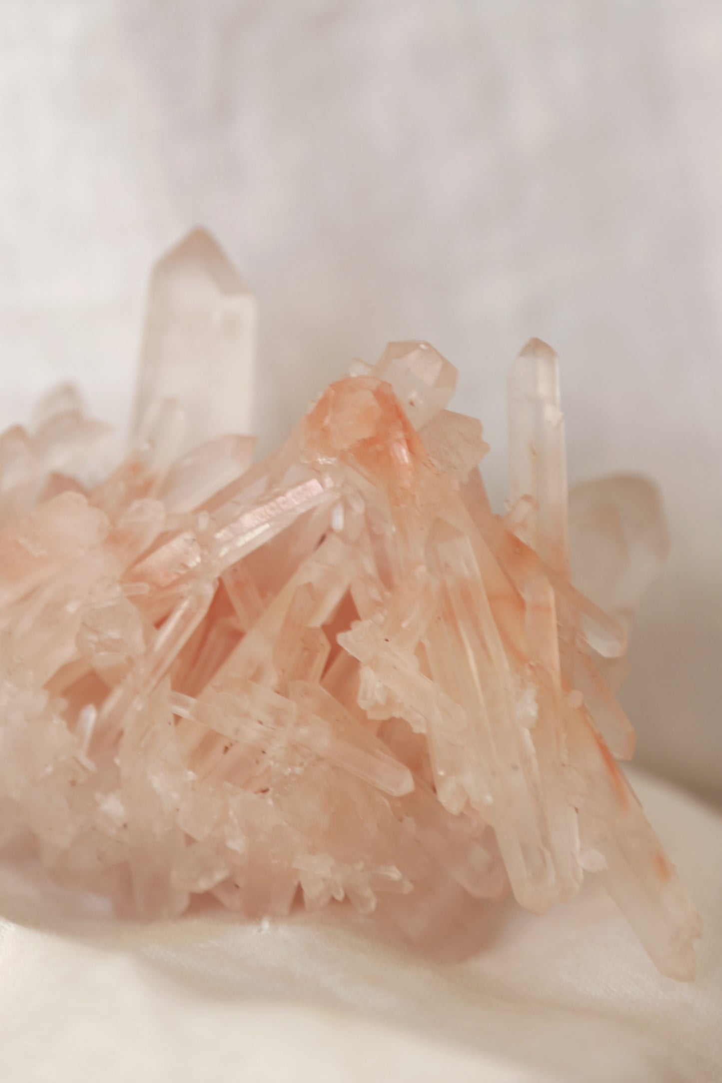 Pink Himalayan Samadhi Quartz DT Cluster