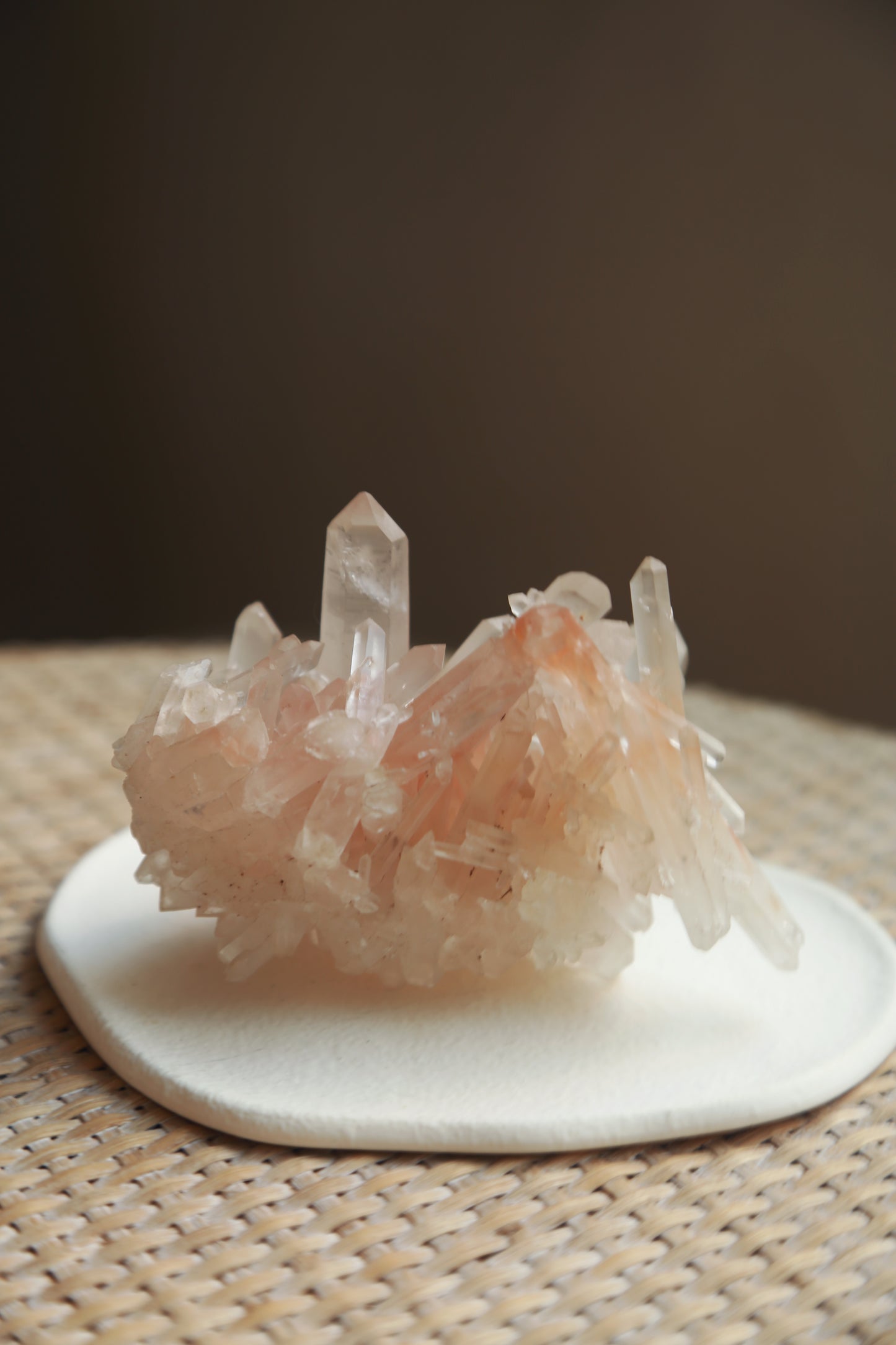 Pink Himalayan Samadhi Quartz DT Cluster