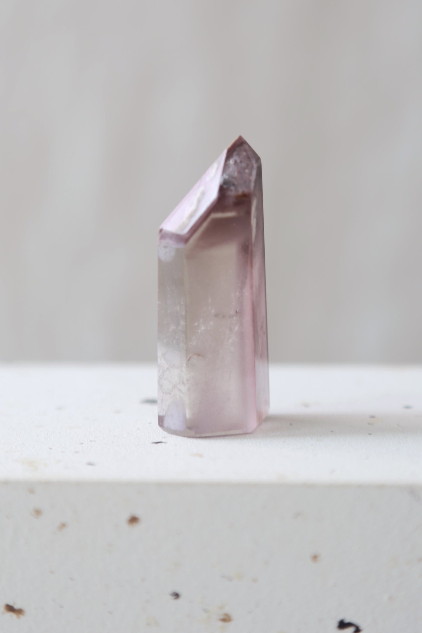 Pink Lithium Smoky Quartz Tower