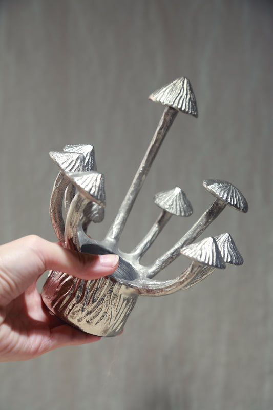 Vintage Silver Mushroom Stand