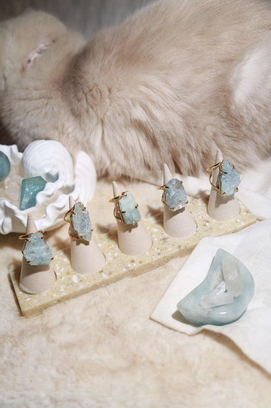 Aquamarine Wire RIng