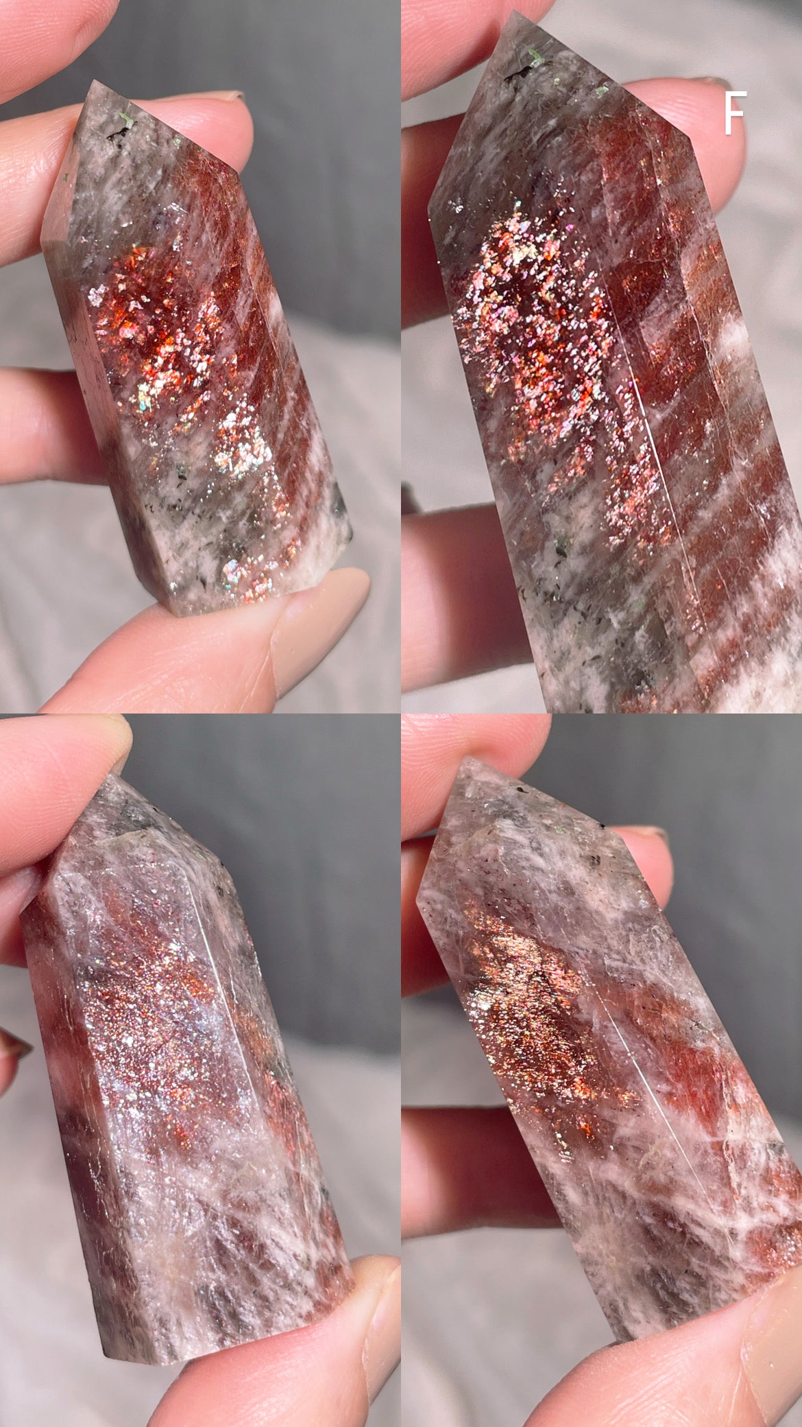 Arusha Sunstone with Green Beryl Point