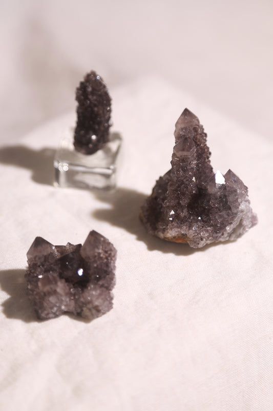 Black Amethyst Spirit Quartz Cluster