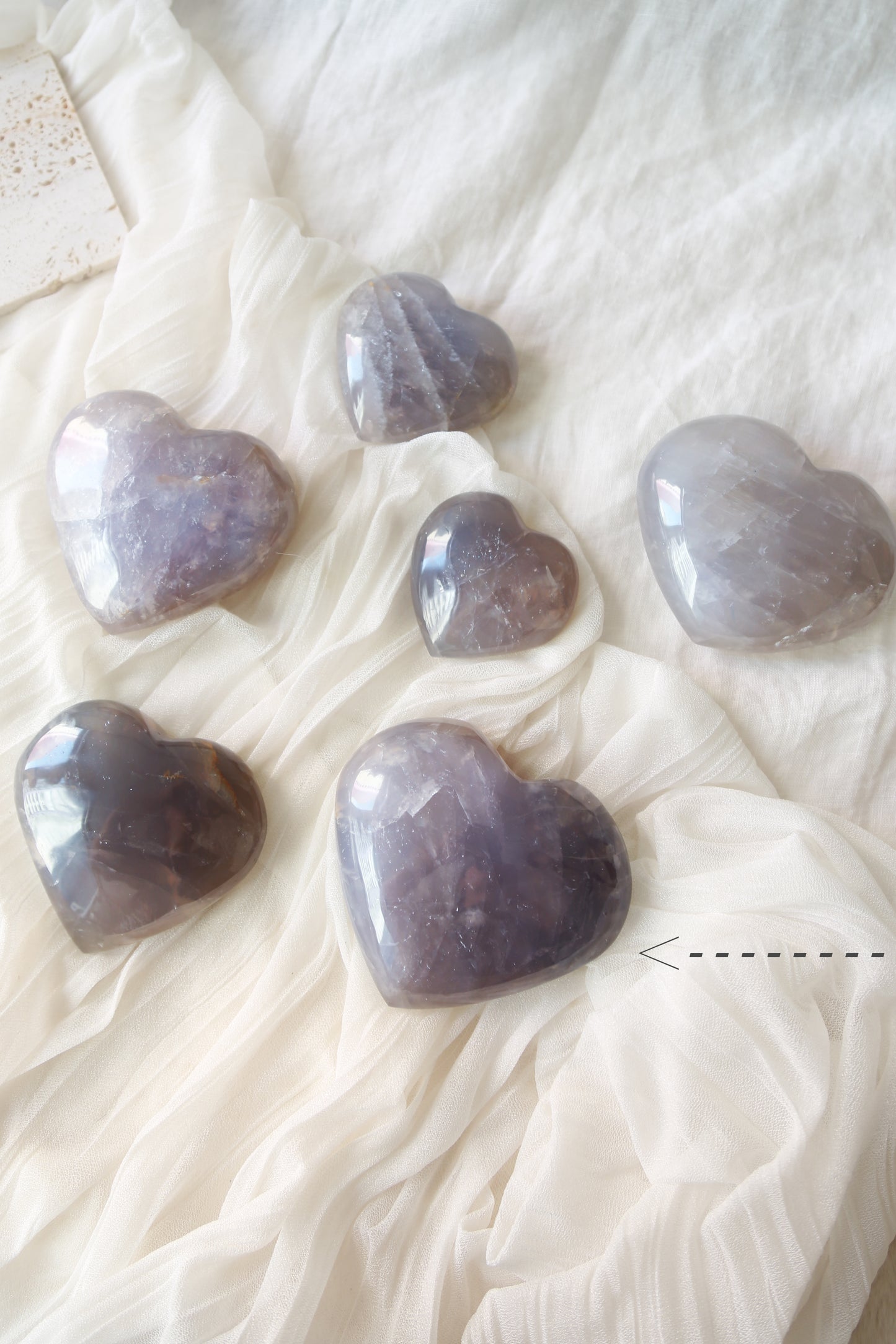 Blue Rose Quartz Heart on metal stand