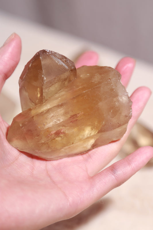 Brazil Citrine Twin Cluster