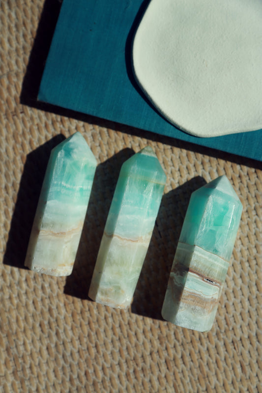 Caribbean Blue Calcite Point