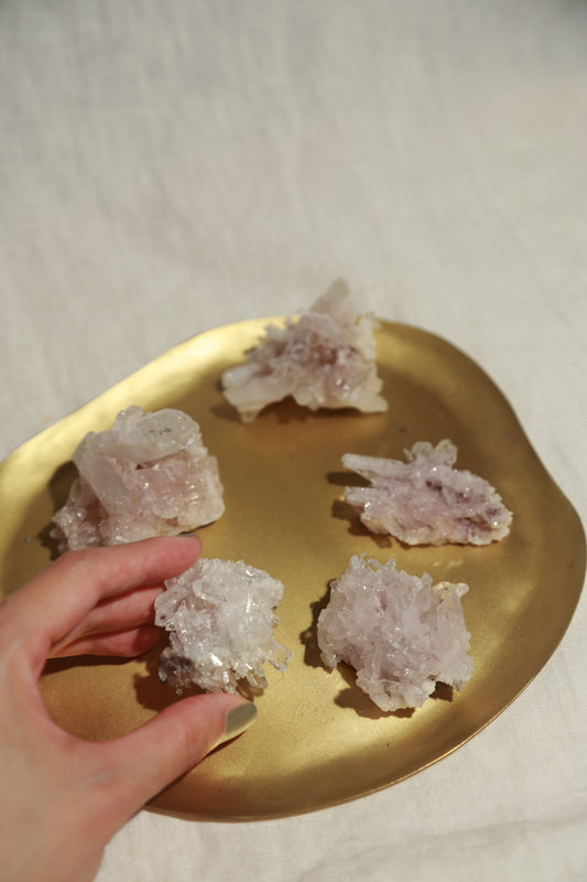 Colombian Pink Lemurian Quartz Cluster - S