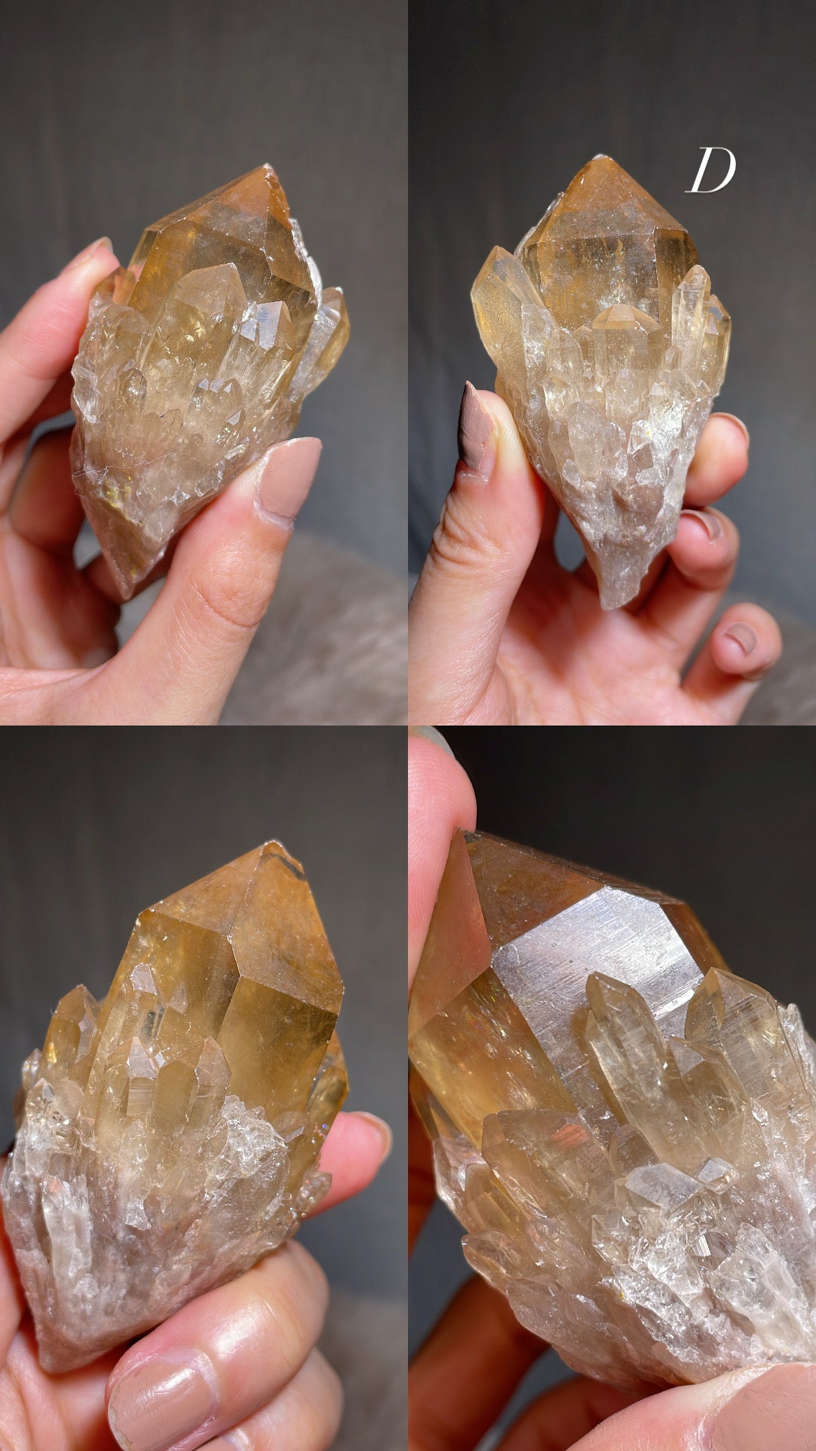 Congo Citrine Cathedral Cluster