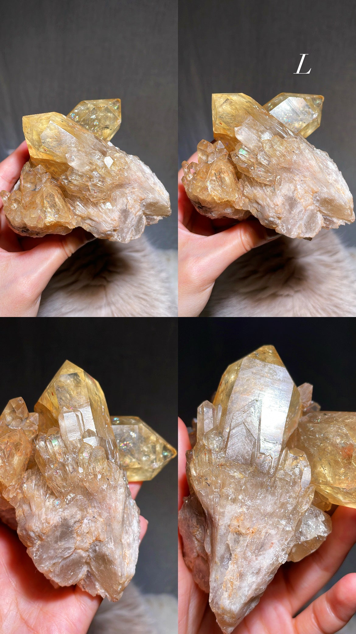 Congo Citrine Cathedral Cluster