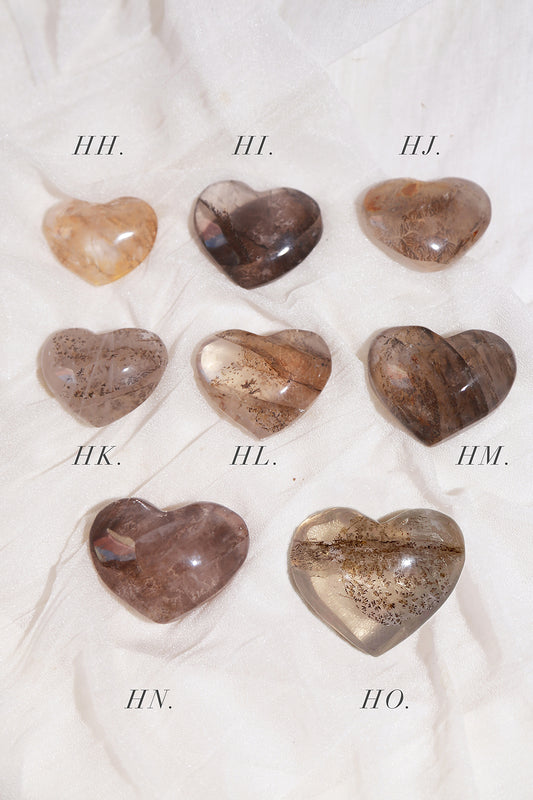 Golden Healer Dendritic Rose Girasol Heart & Moon