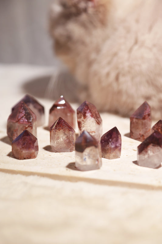 Dreamcoat lemurian Super Seven Coated Quartz Point