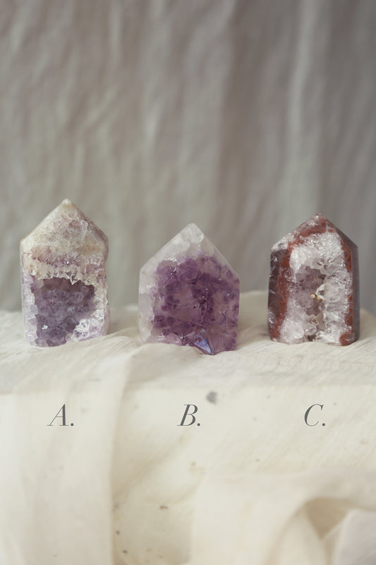 Druzy Rainbow Amethyst Tower