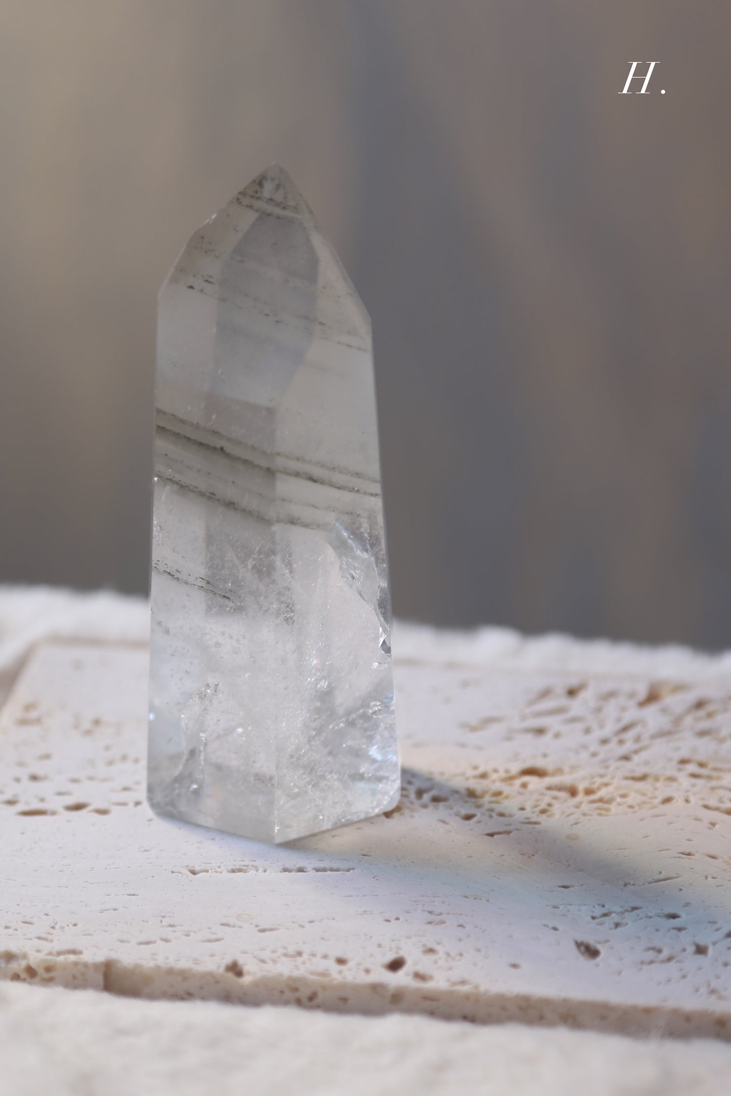 Green Lodolite Garden Quartz Tower
