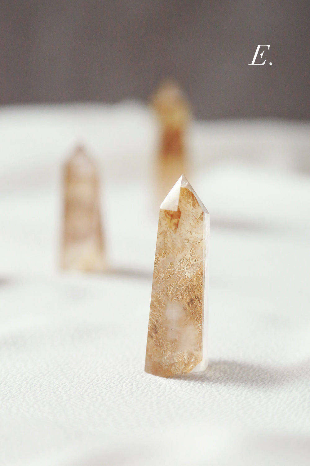 Golden Dendritic Quartz Point