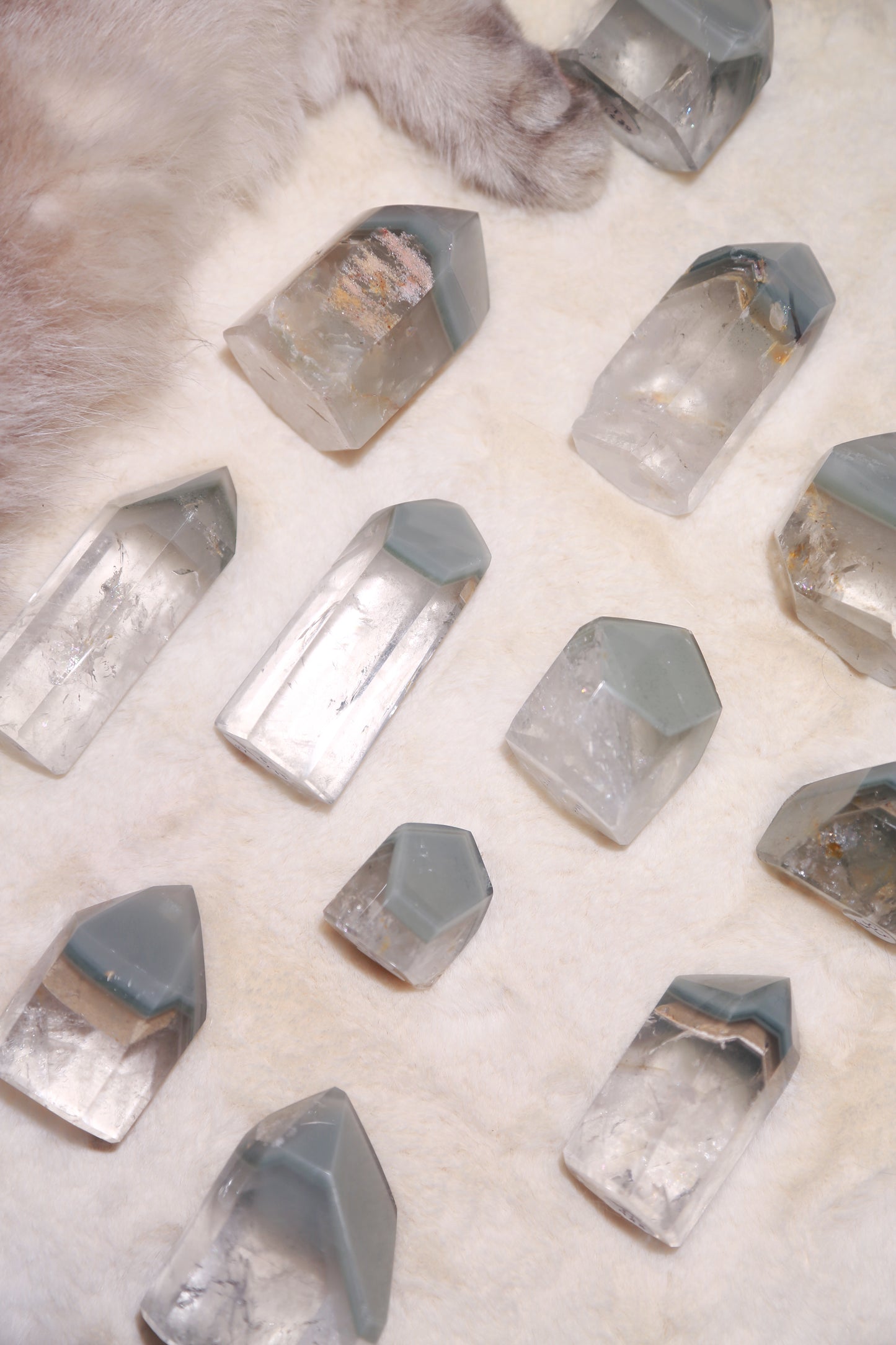 Green Lithium Quartz Tower