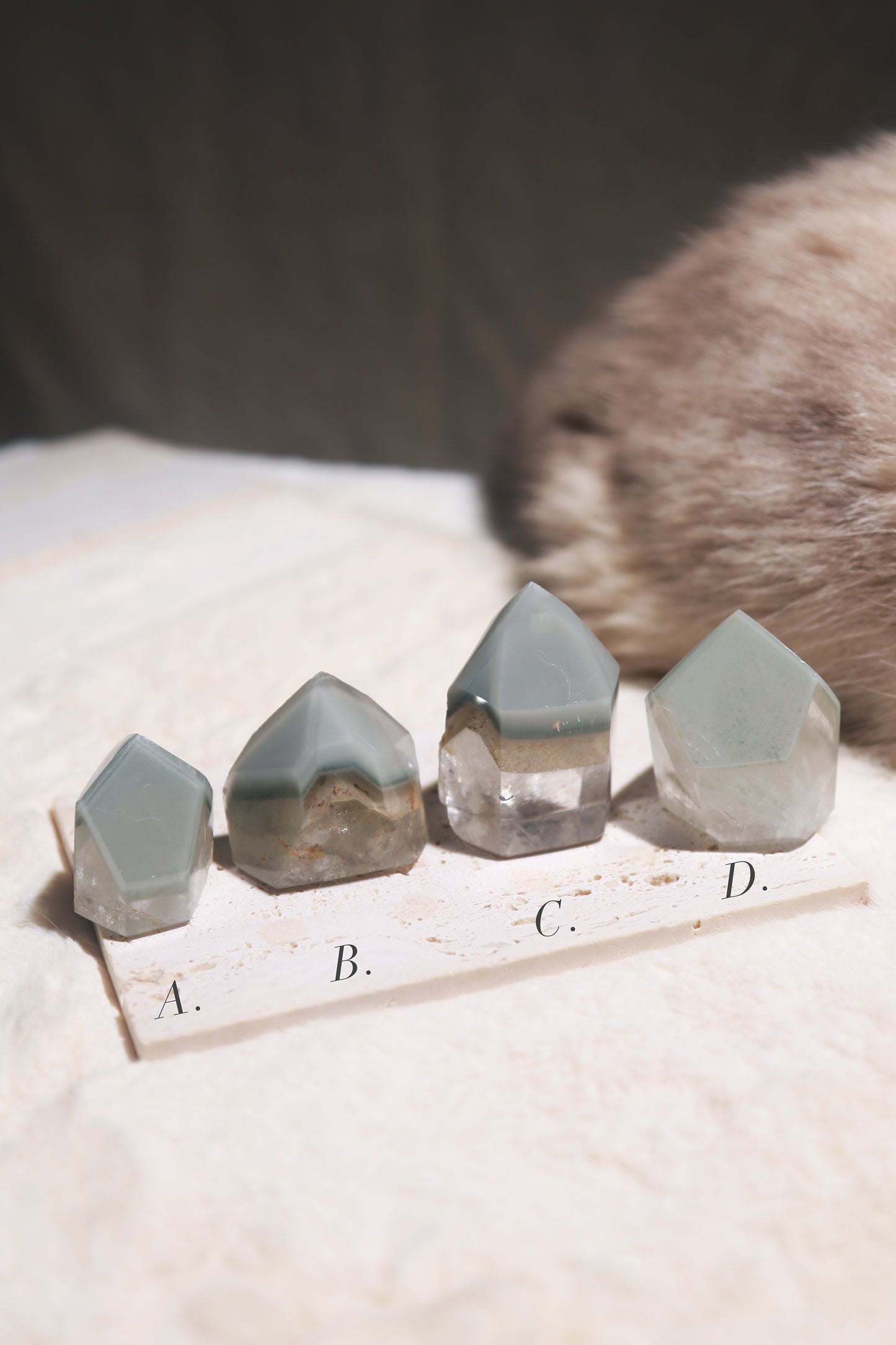 Green Lithium Quartz Tower