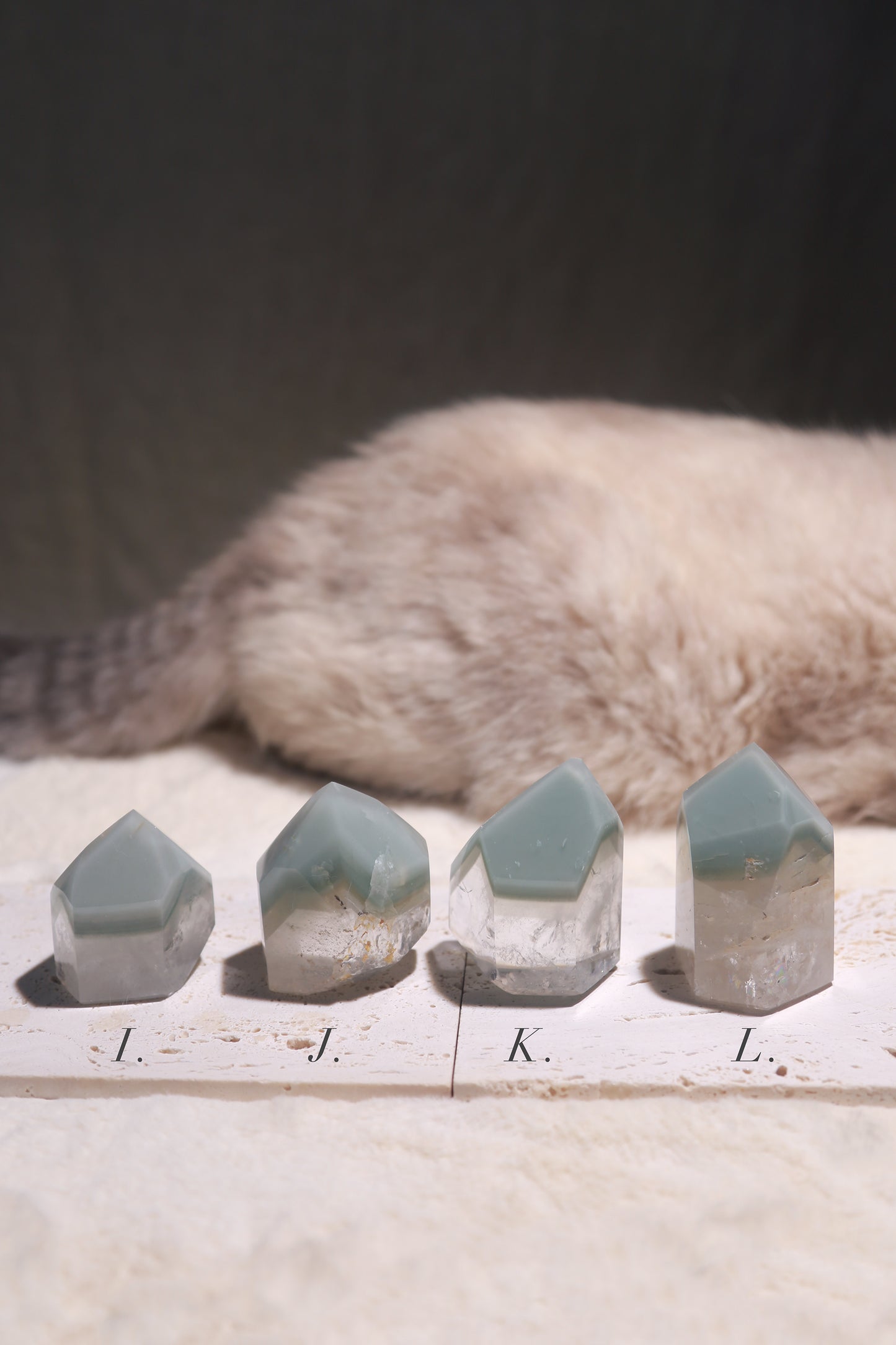 Green Lithium Quartz Tower