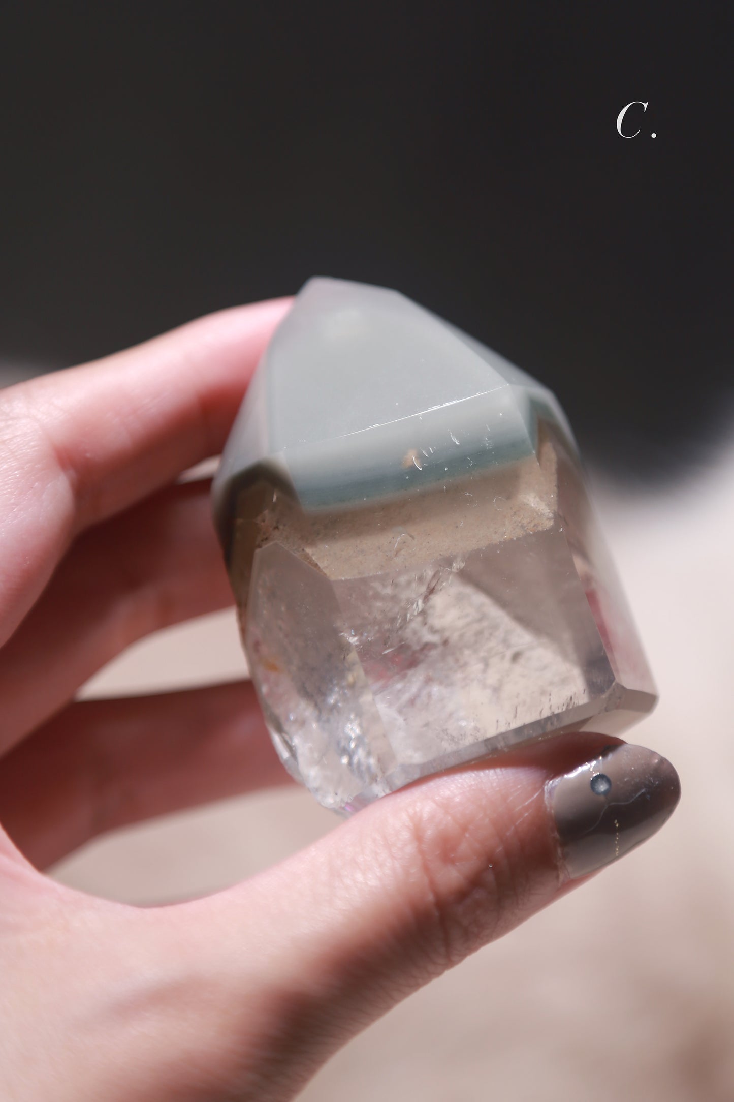 Green Lithium Quartz Tower