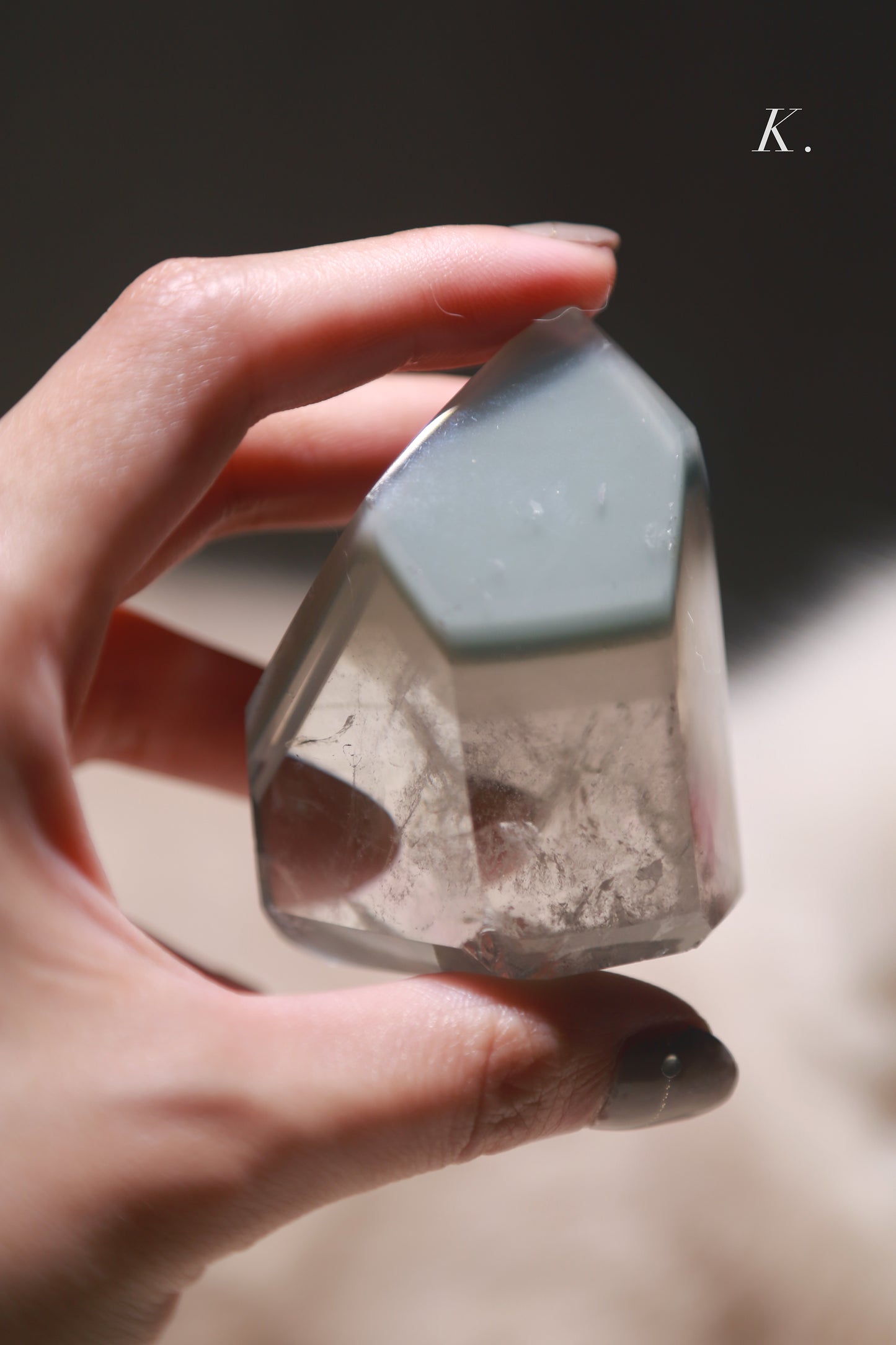 Green Lithium Quartz Tower