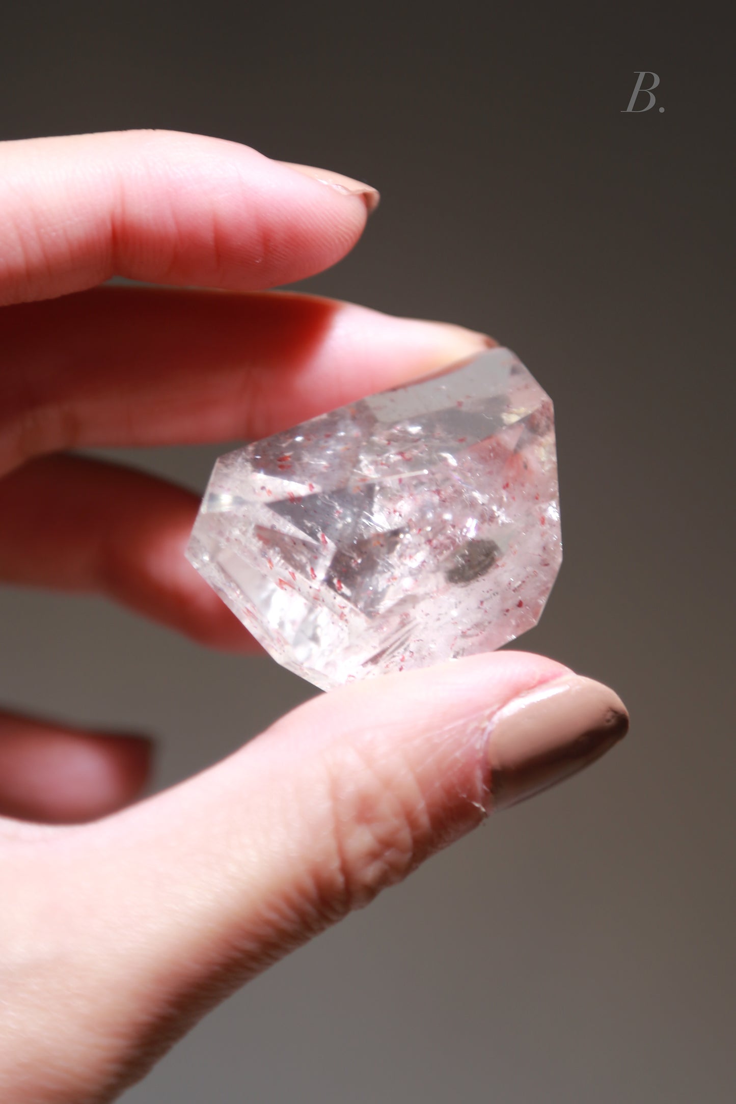 Lepidocrocite in Quartz / Amethsyt Freeform