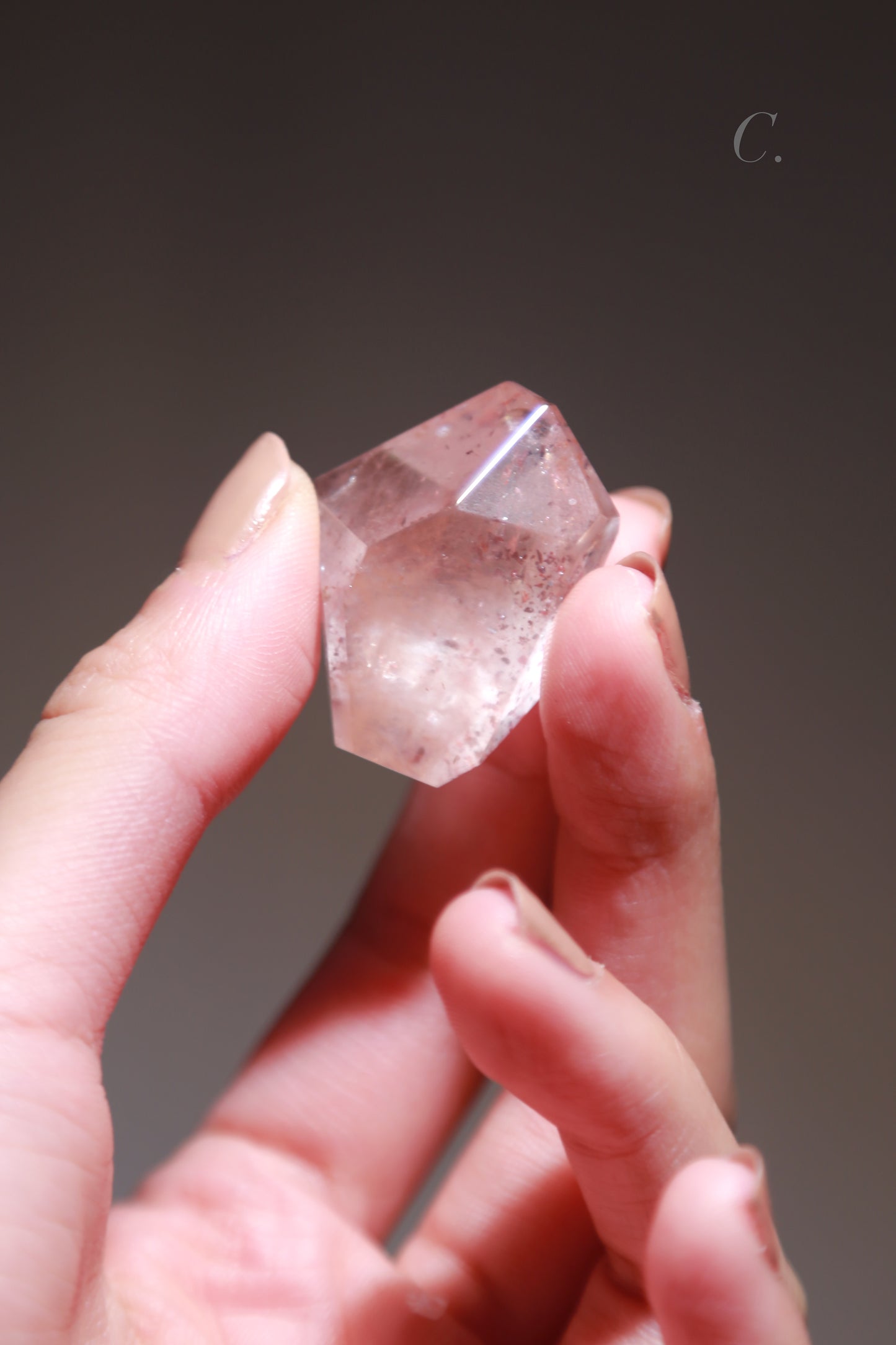 Lepidocrocite in Quartz / Amethsyt Freeform