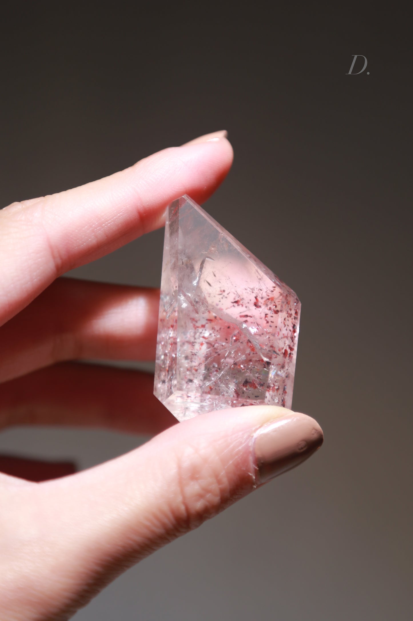 Lepidocrocite in Quartz / Amethsyt Freeform
