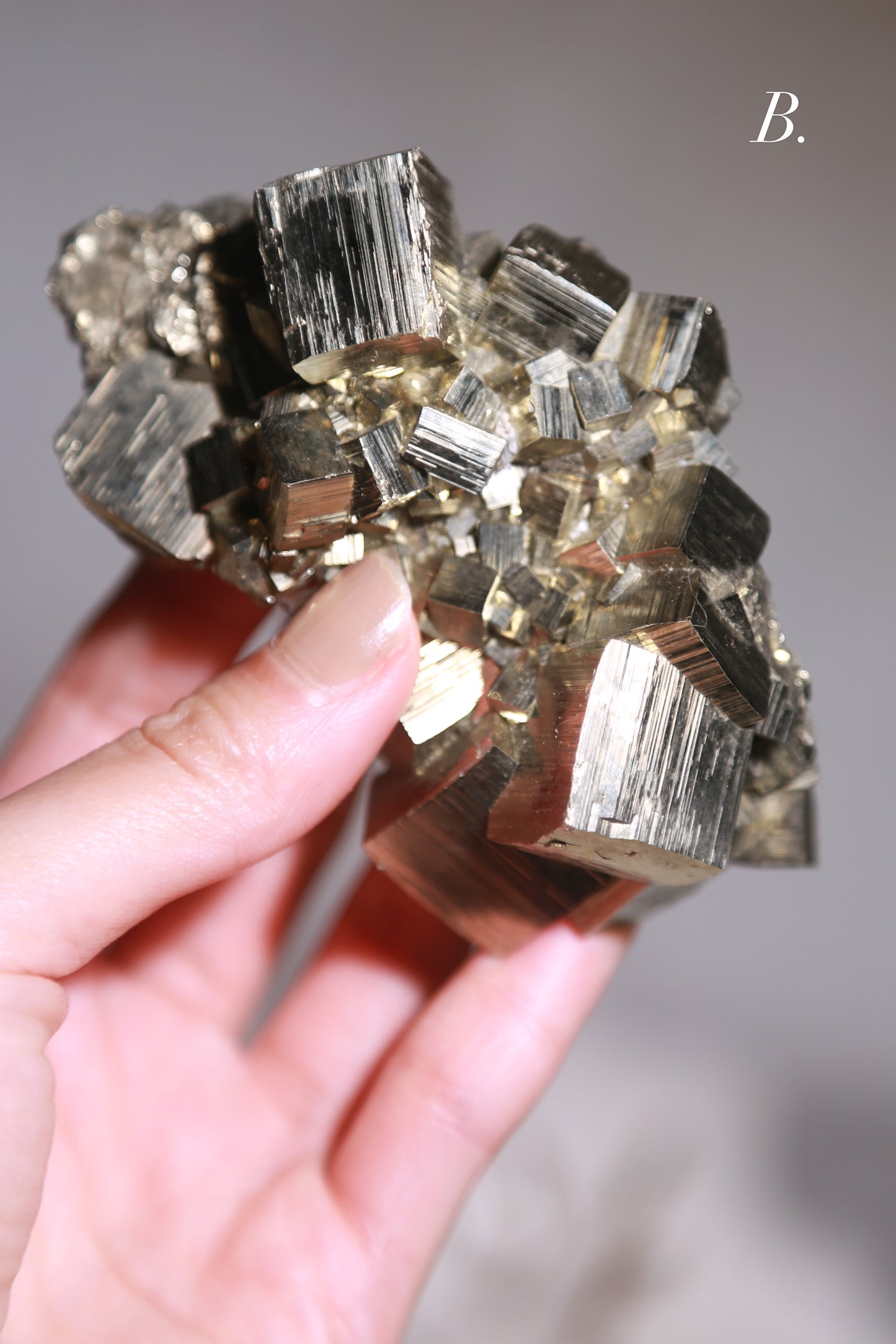 Peruvian Cubic Pyrite Cluster