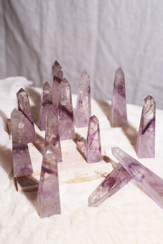 Glassy Phantom Amethyst Obelisk