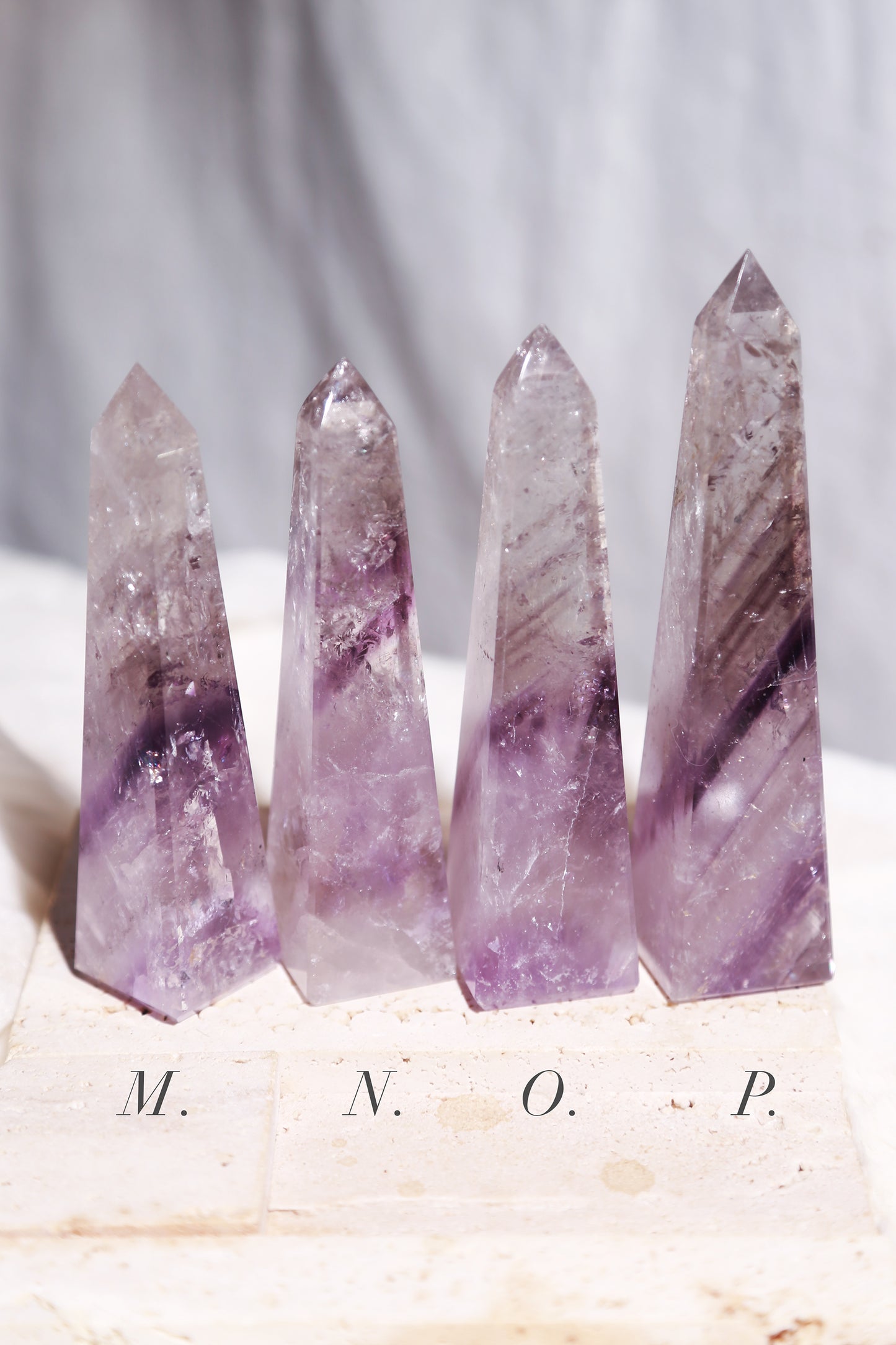 Glassy Phantom Amethyst Obelisk