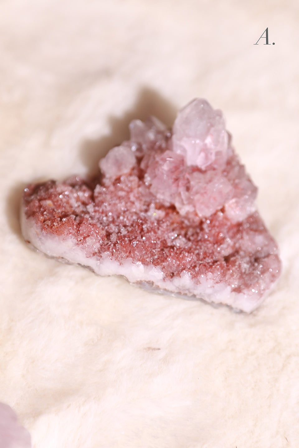 Pink Amethyst Druzy Cluster