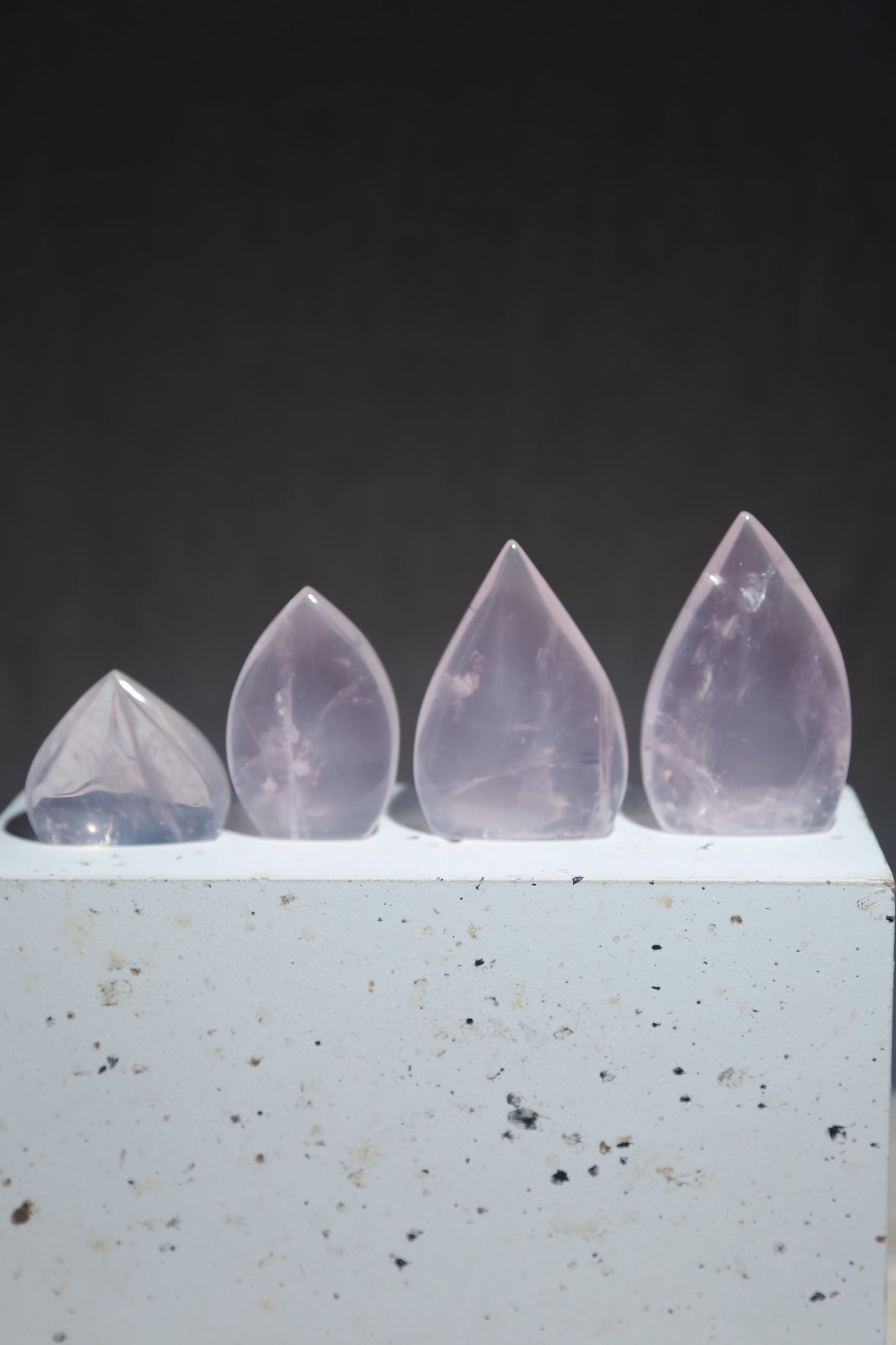 Starlight Glass Rose Quartz Flame