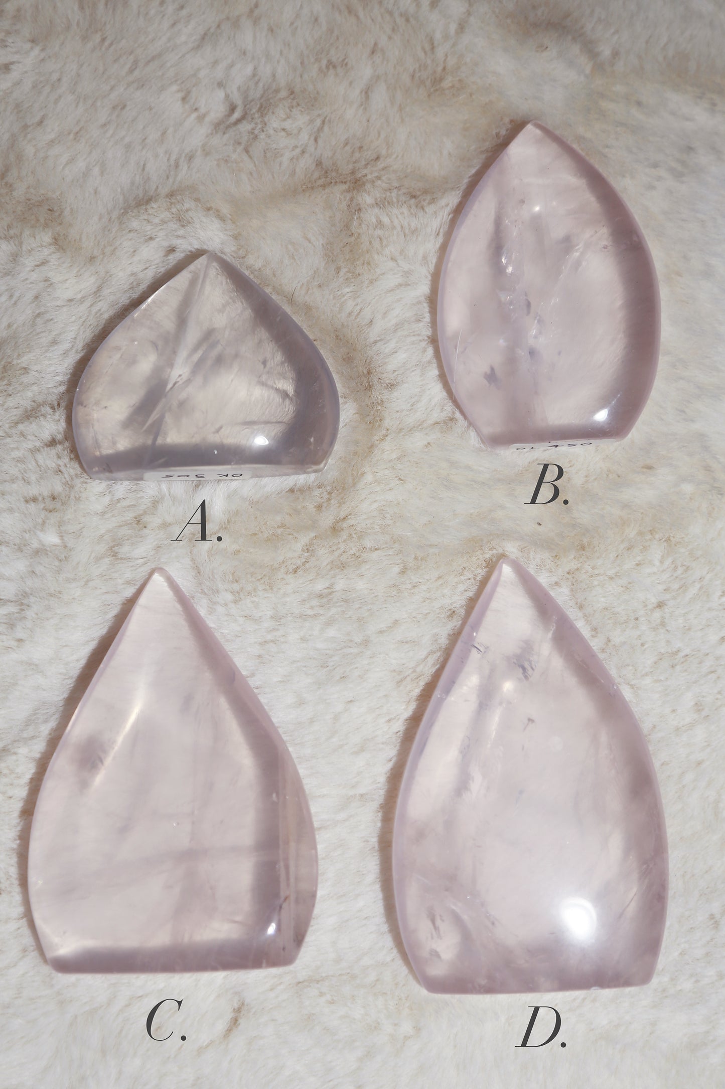 Starlight Glass Rose Quartz Flame