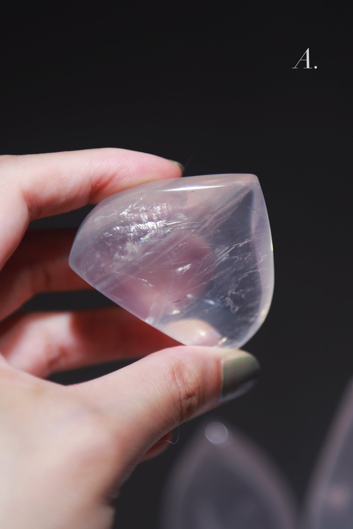 Starlight Glass Rose Quartz Flame