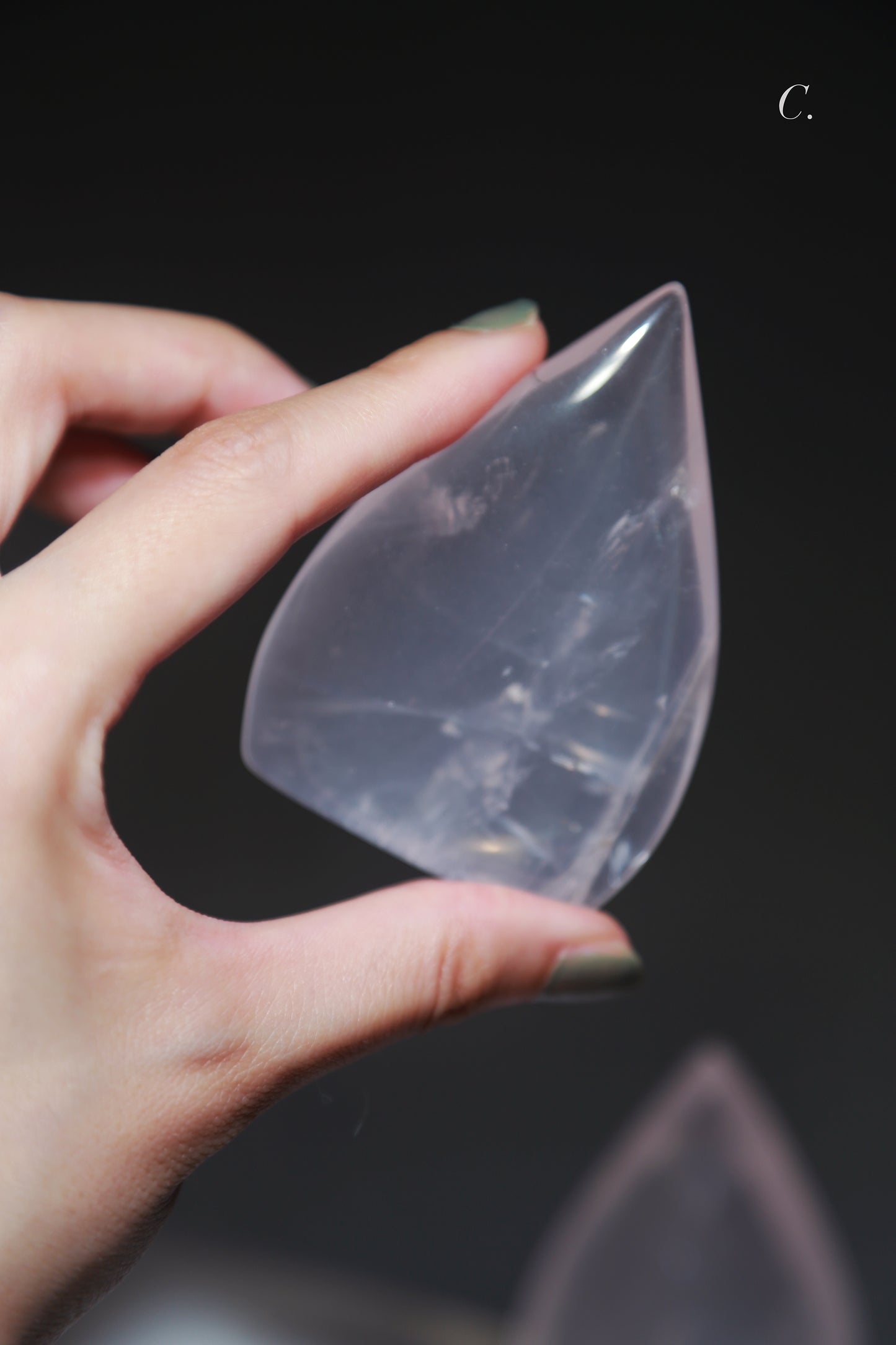 Starlight Glass Rose Quartz Flame