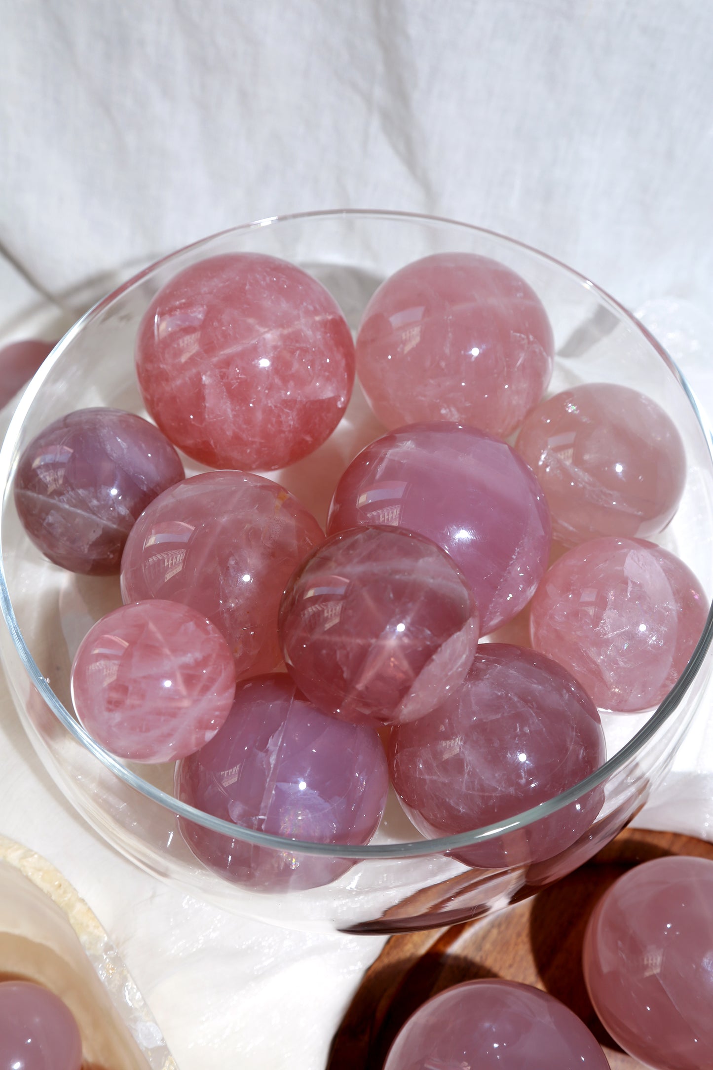 Vibrant Rose Quartz Sphere