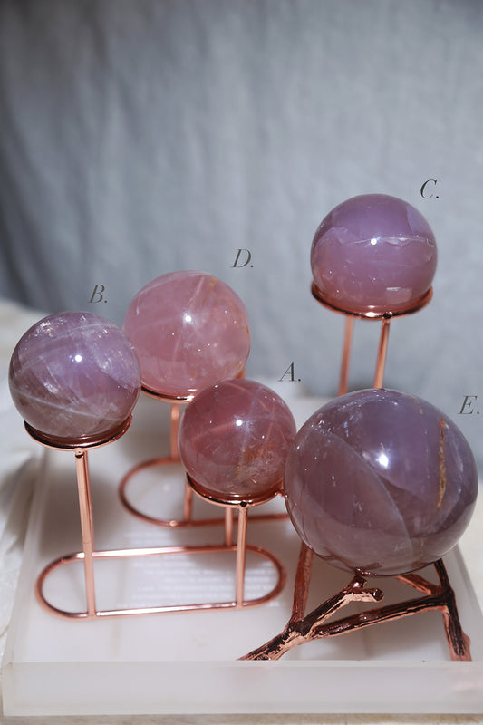 Vibrant Rose Quartz Sphere