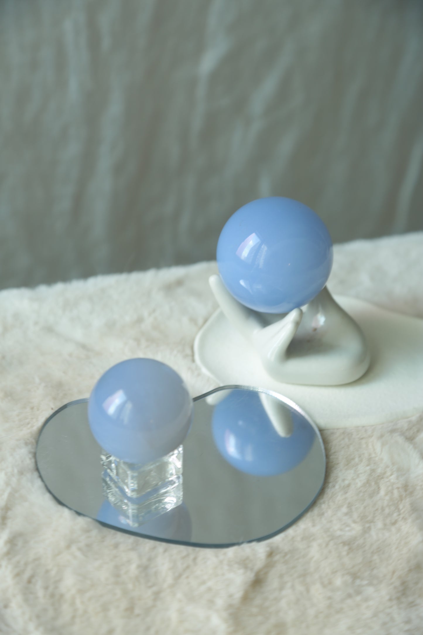 Blue Chalcedony Sphere