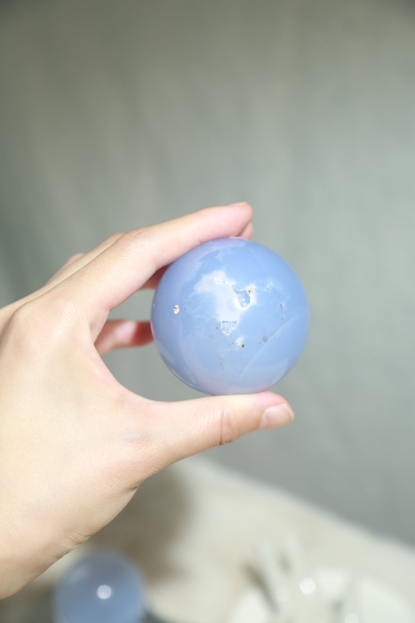 Blue Chalcedony Sphere