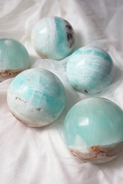 Caribbean Blue Calcite Sphere