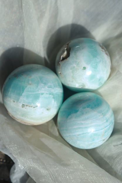 Caribbean Blue Calcite Sphere