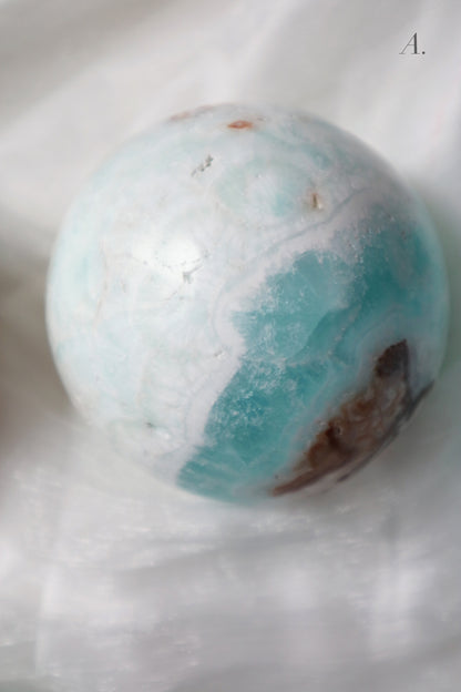 Caribbean Blue Calcite Sphere