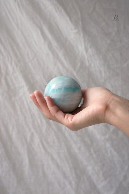Caribbean Blue Calcite Sphere