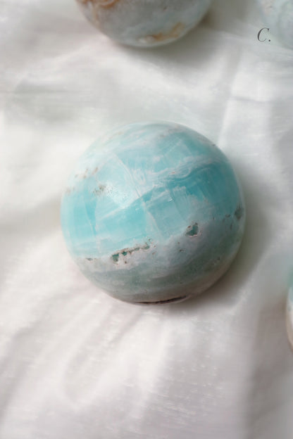Caribbean Blue Calcite Sphere