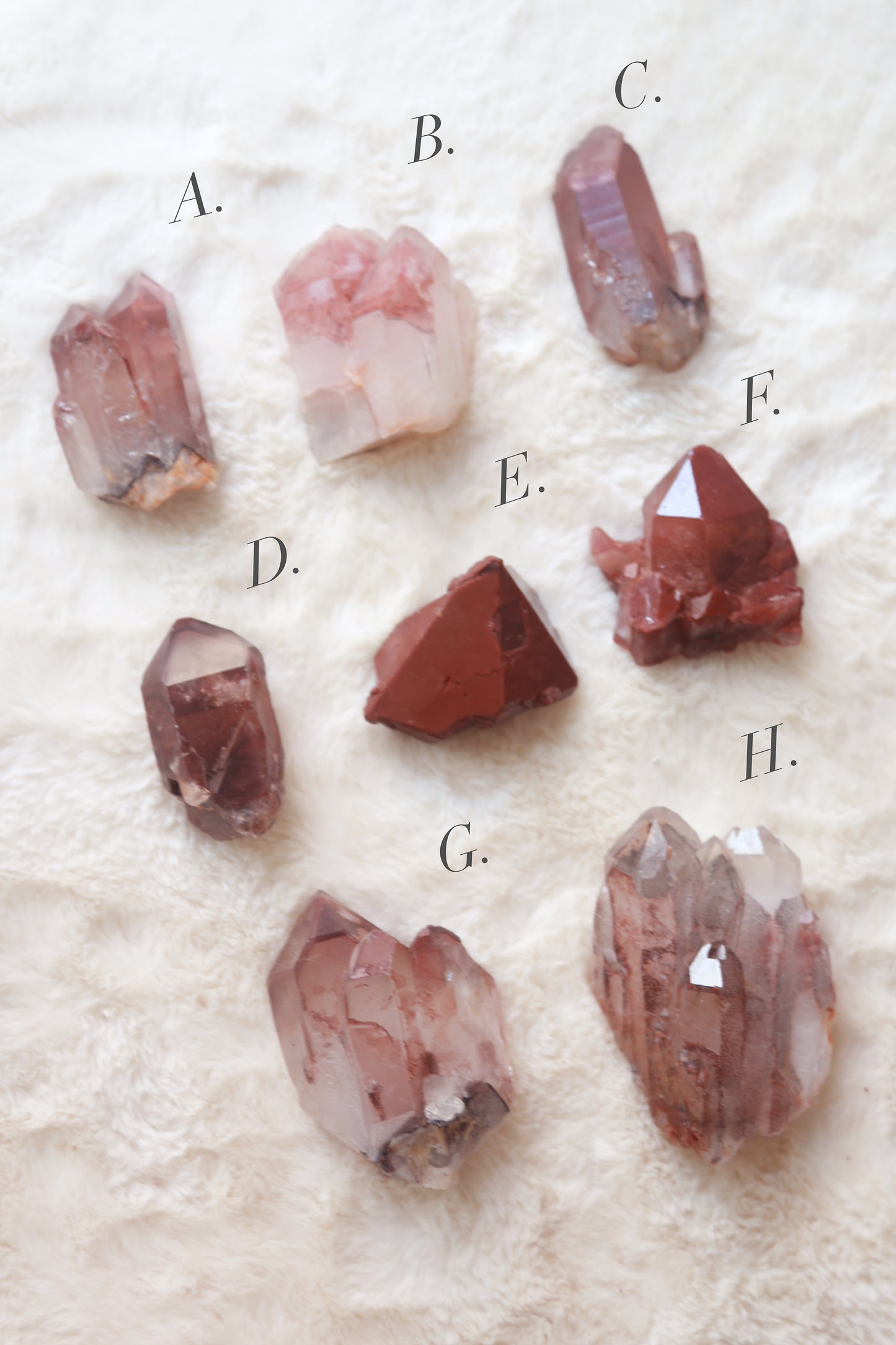 Congo Oxblood Red Quartz Cluster